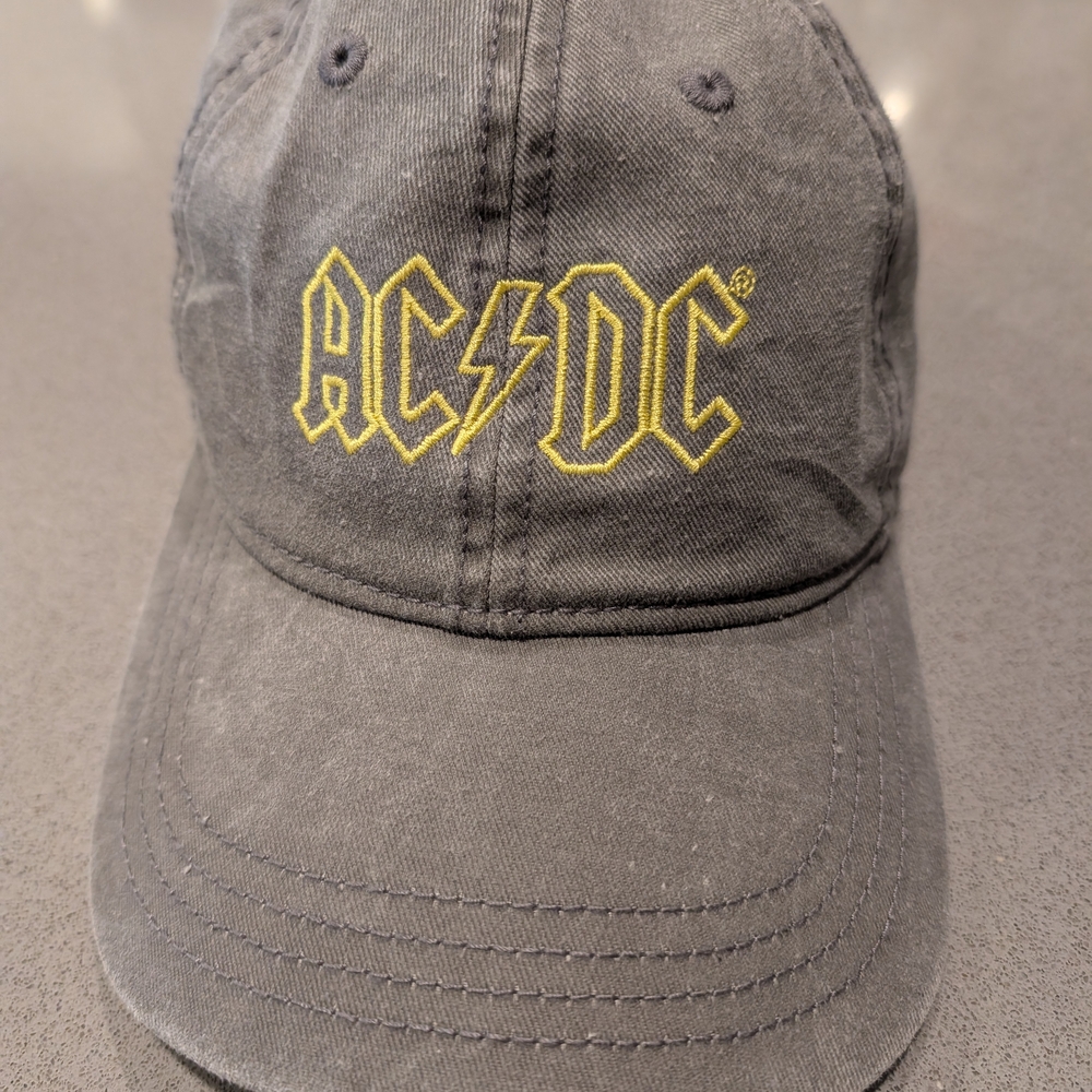 AC/DC Gray Hat with Yellow Logo